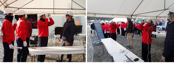 Local junior high school students’ site tour.