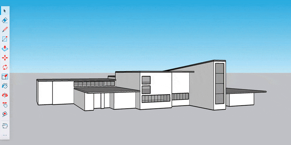 GIF showing a variety of conceptual images generated using SketchUp Diffusion