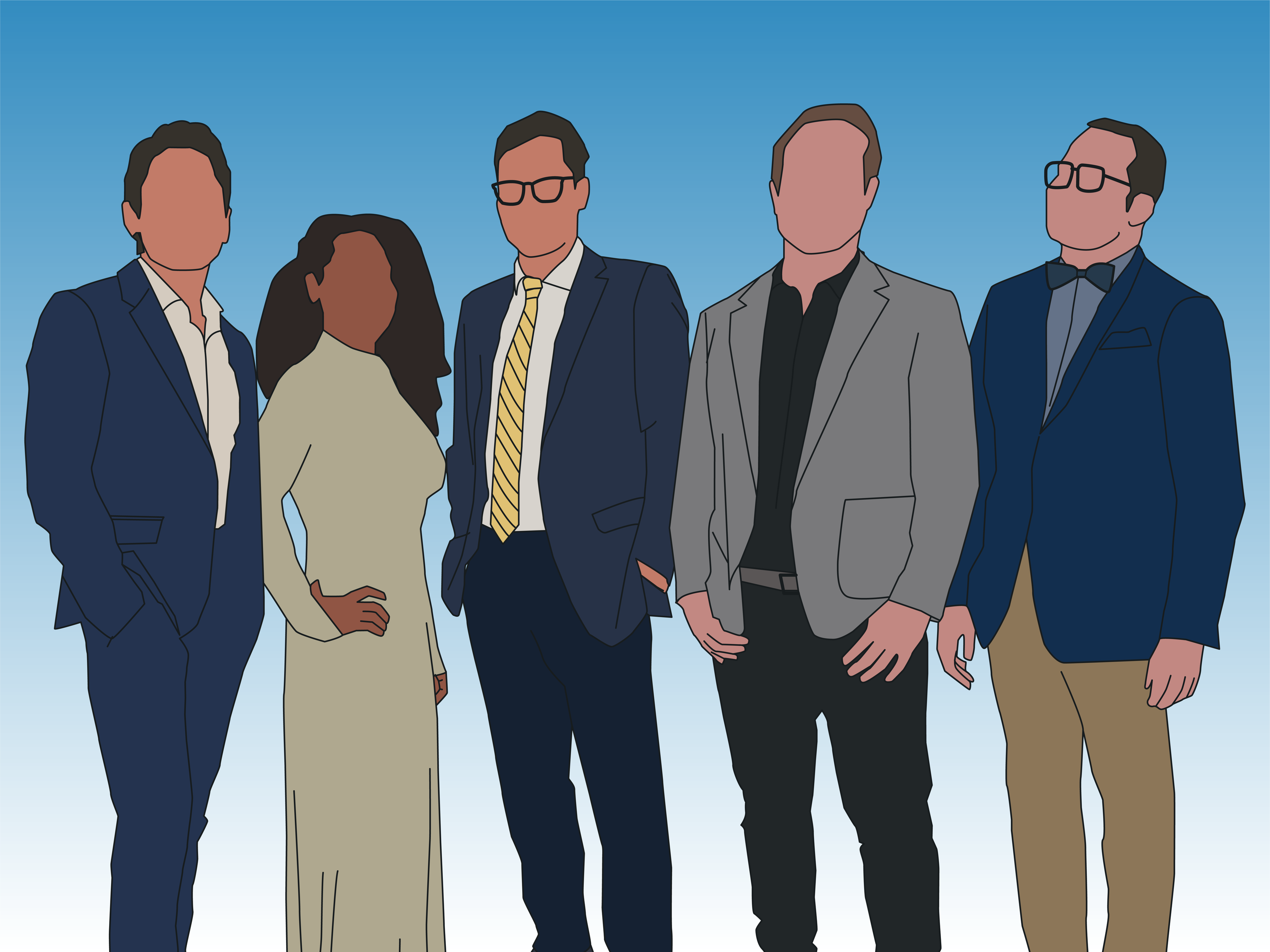 The whole RAMSA team in SketchUp. From the left: Joseph Ortiz, Cassie Nozil, Morgan Jones, Adam Lowenthal, and Johnny Cruz.