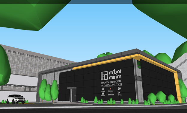 The hospital in SketchUp