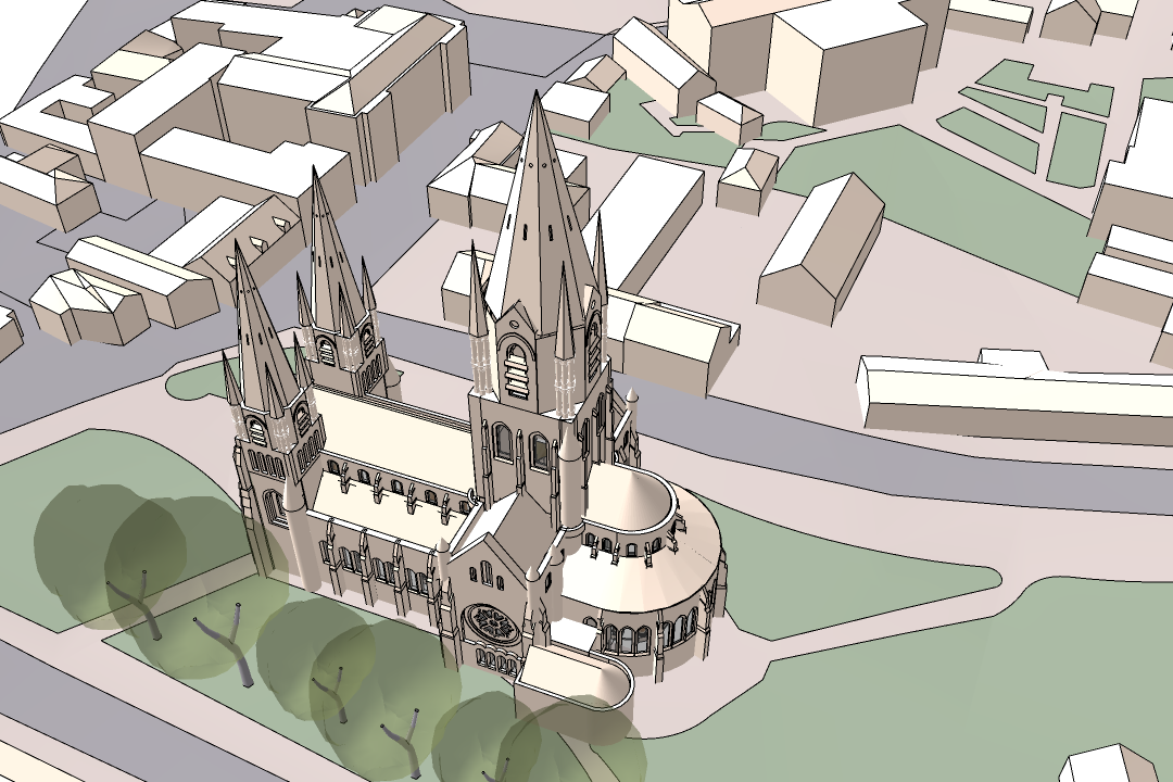 Recreating cities in 3D with SketchUp