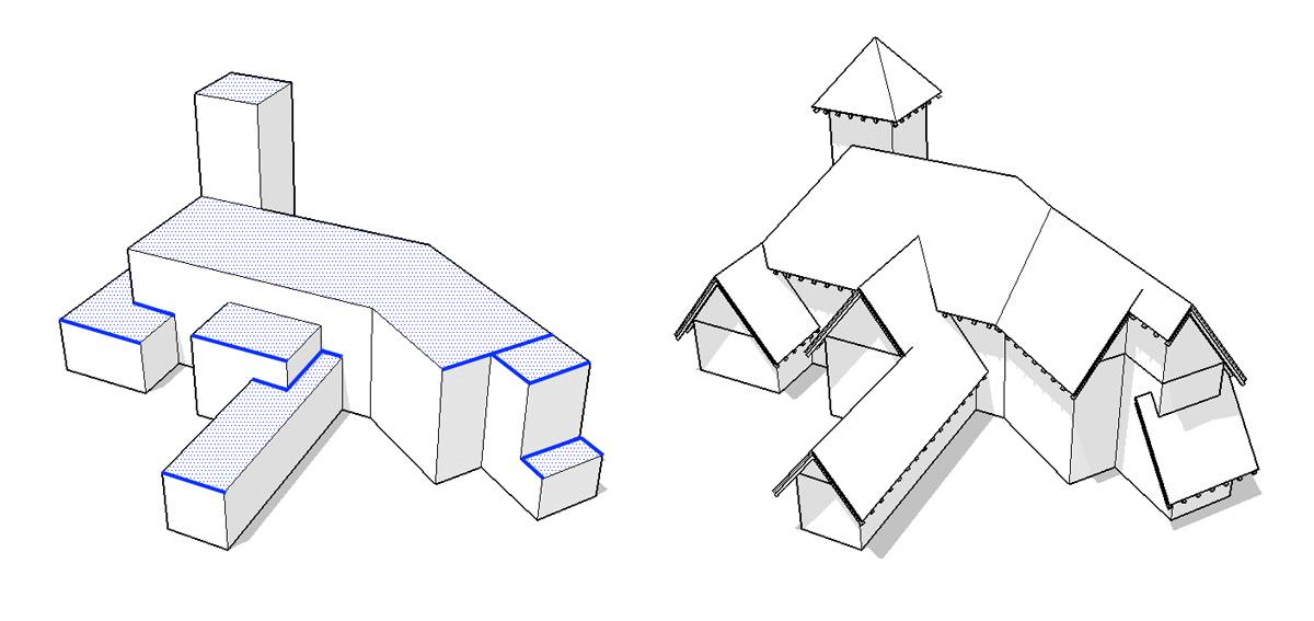the California Ranch roof style