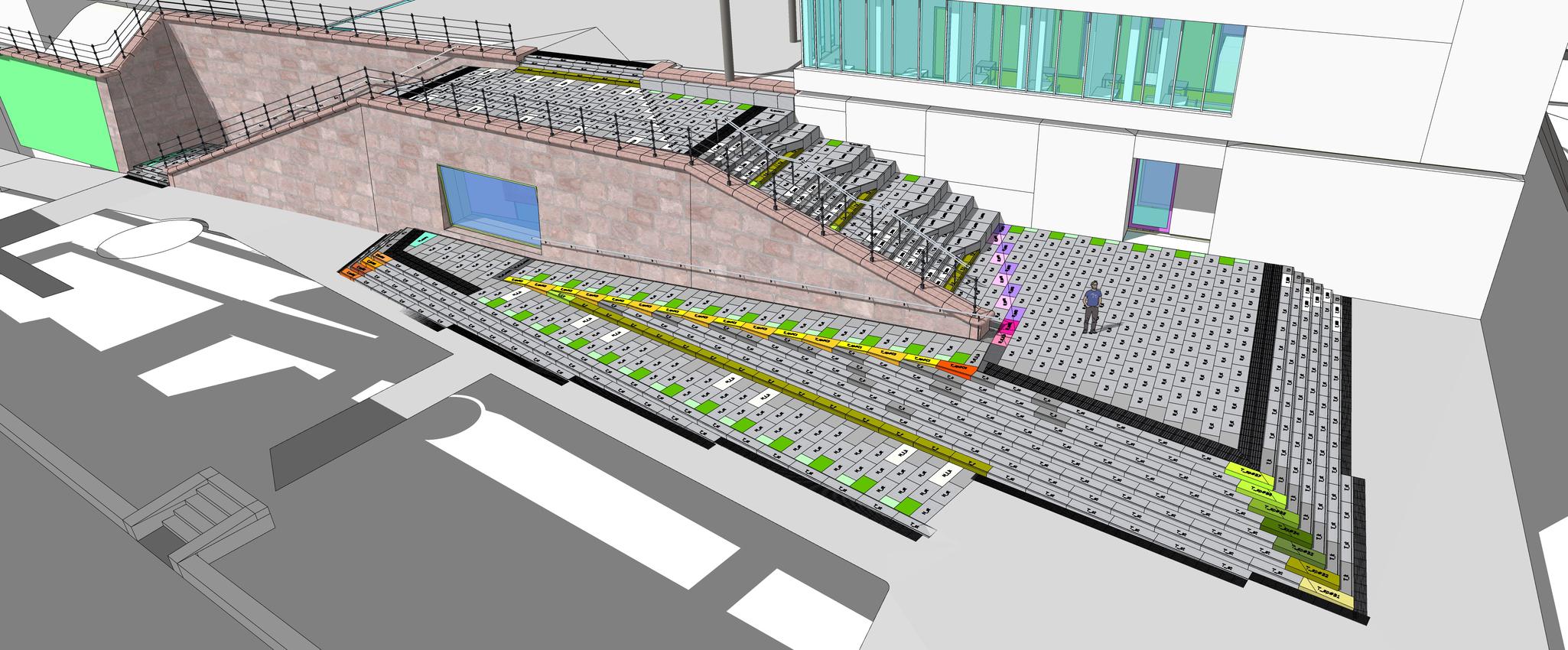 Masonry Stair Project, Ruseløkka Elementary and Middle School, Oslo